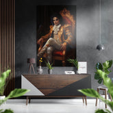 Micheal Jackson the King Brushed Aluminum Dibond Wall Art.